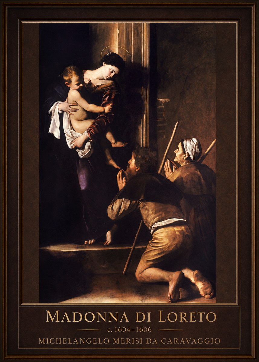 Michelangelo Merisi da Caravaggio Madonna Di Loreto No3 - Poszter
