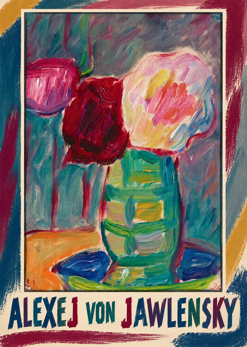 Alexej von Jawlensky Still Life with Flowers No1 - Poszter
