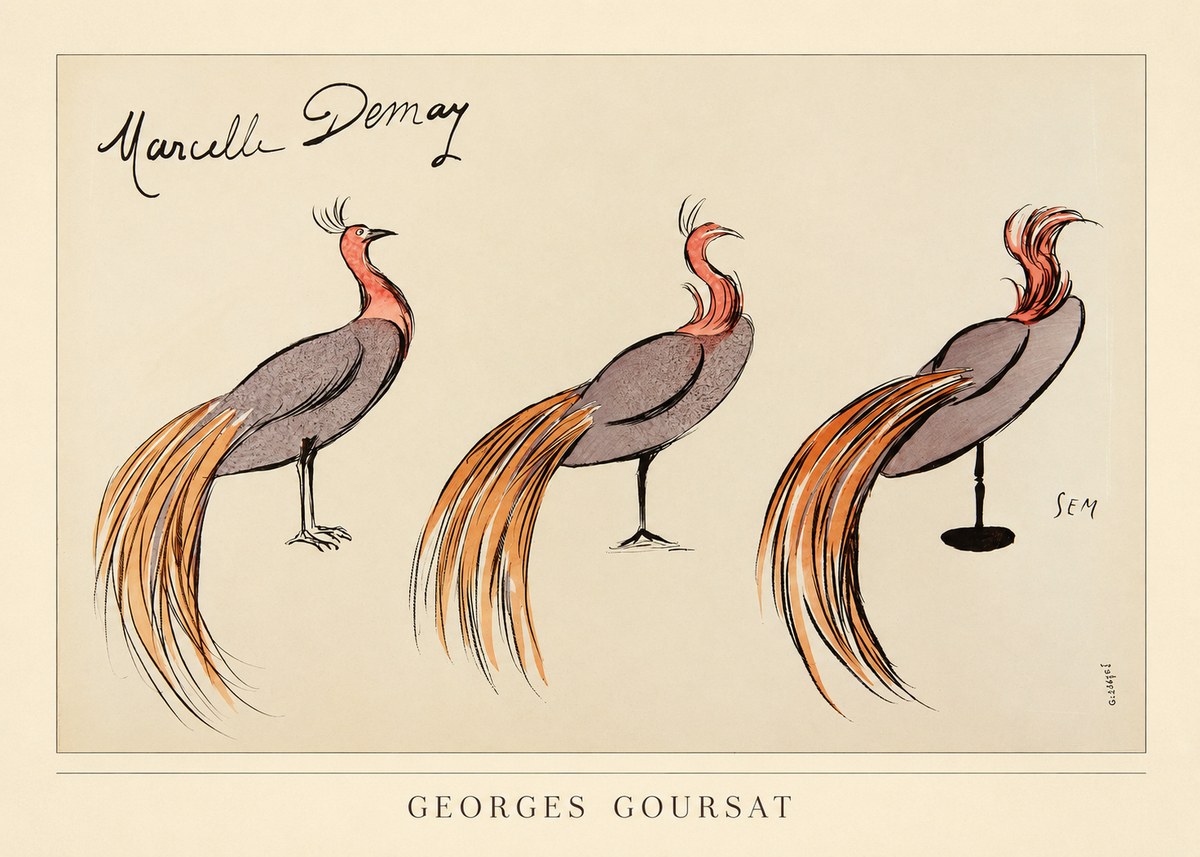 Georges Goursat Marcelle Demay No3 - Poszter