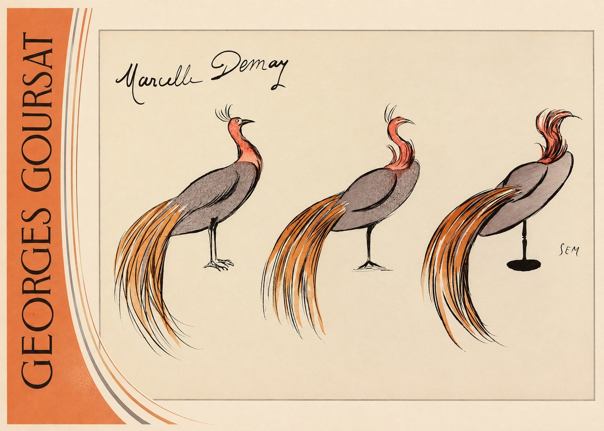 Georges Goursat Marcelle Demay No4 - Poszter
