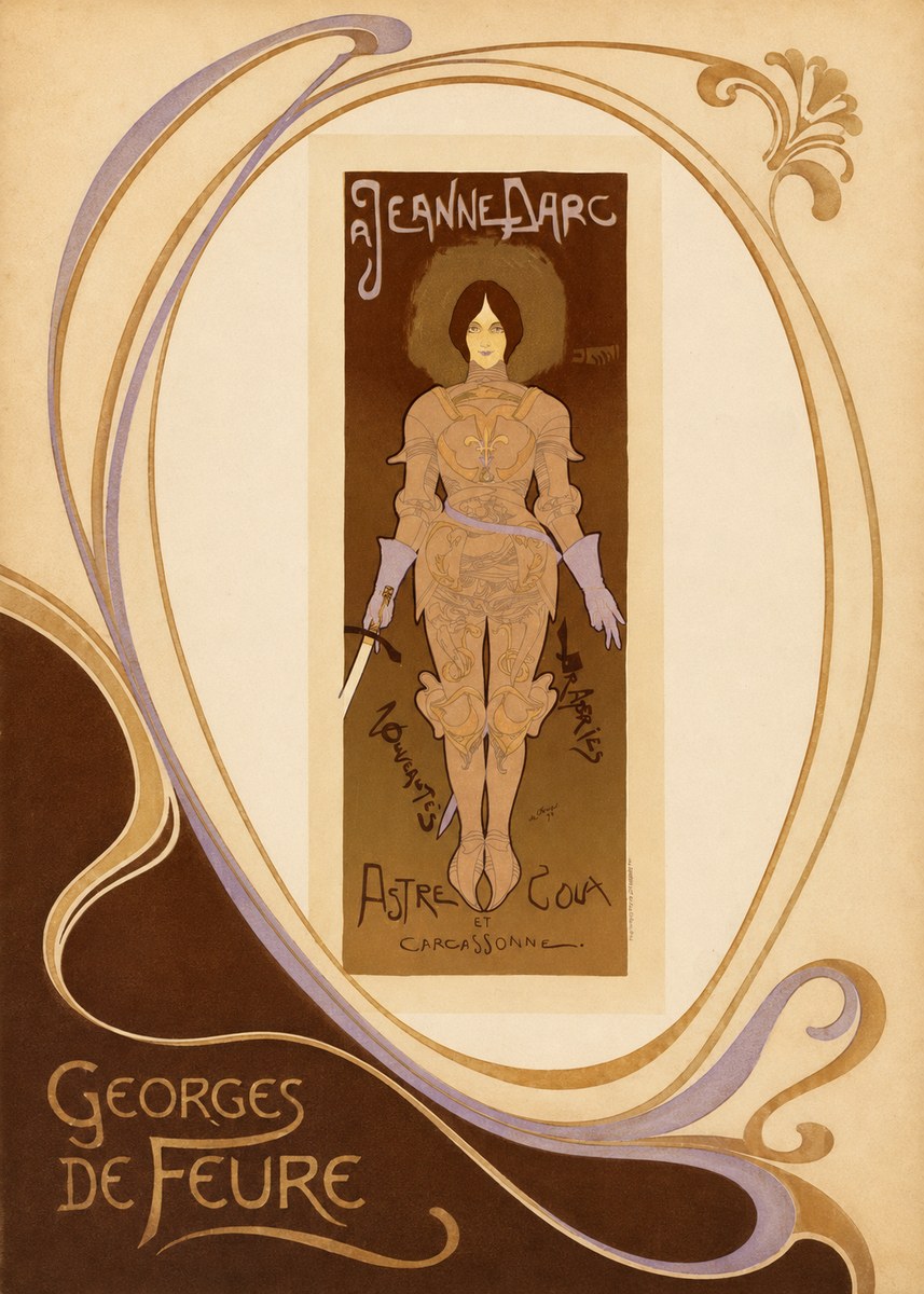 Georges de Feure Jeanne D'arc No3 - Poszter