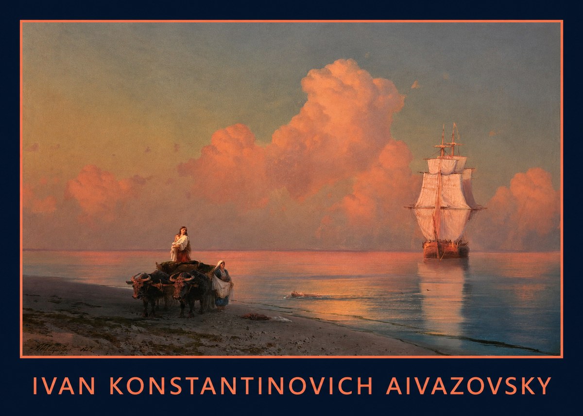 Ivan Konstantinovich Aivazovsky Sunset at Sea No1 - Poszter