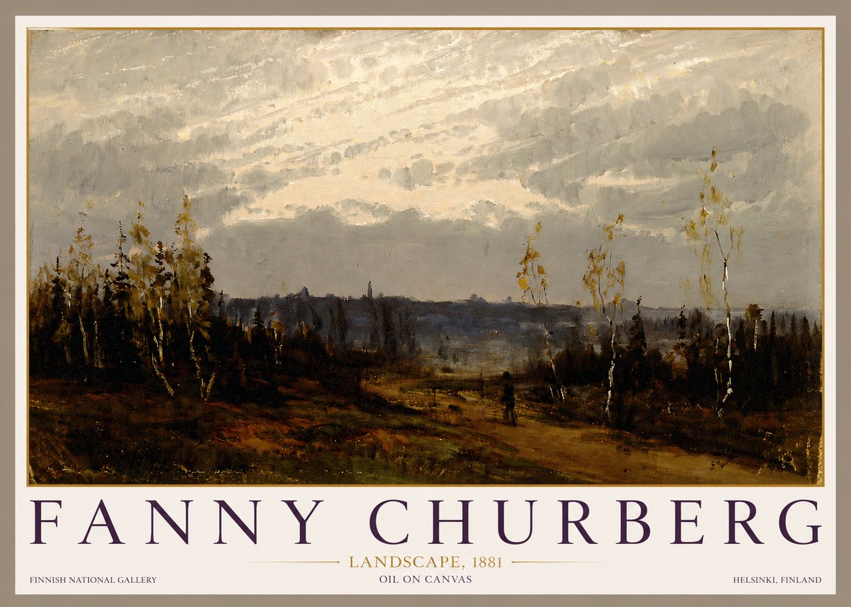 Fanny Churberg Landscape No3 - Poszter