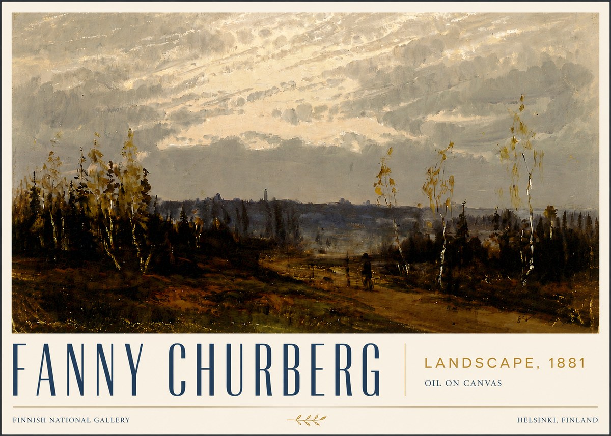 Fanny Churberg Landscape No5 - Poszter