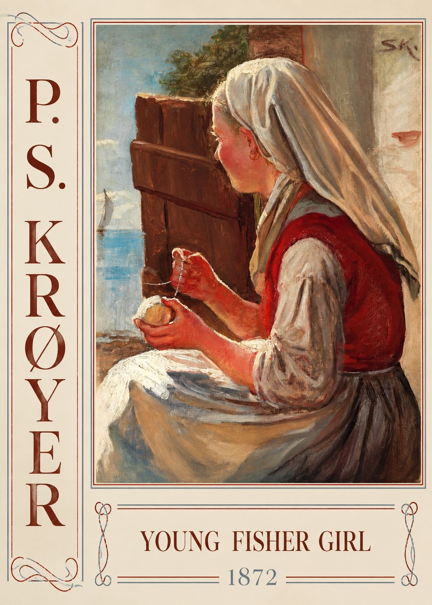 P.S. Krøyer Young Fisher Girl No2 - Poszter