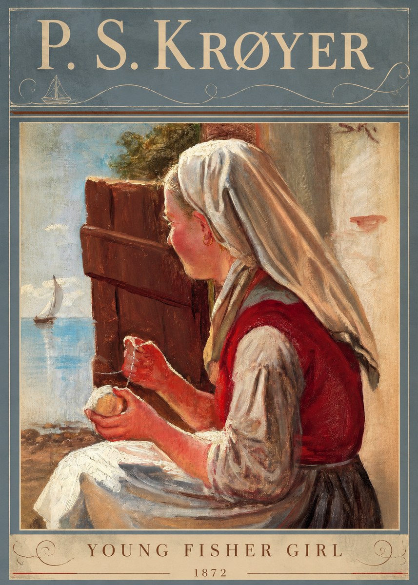 P.S. Krøyer Young Fisher Girl No6 - Poszter