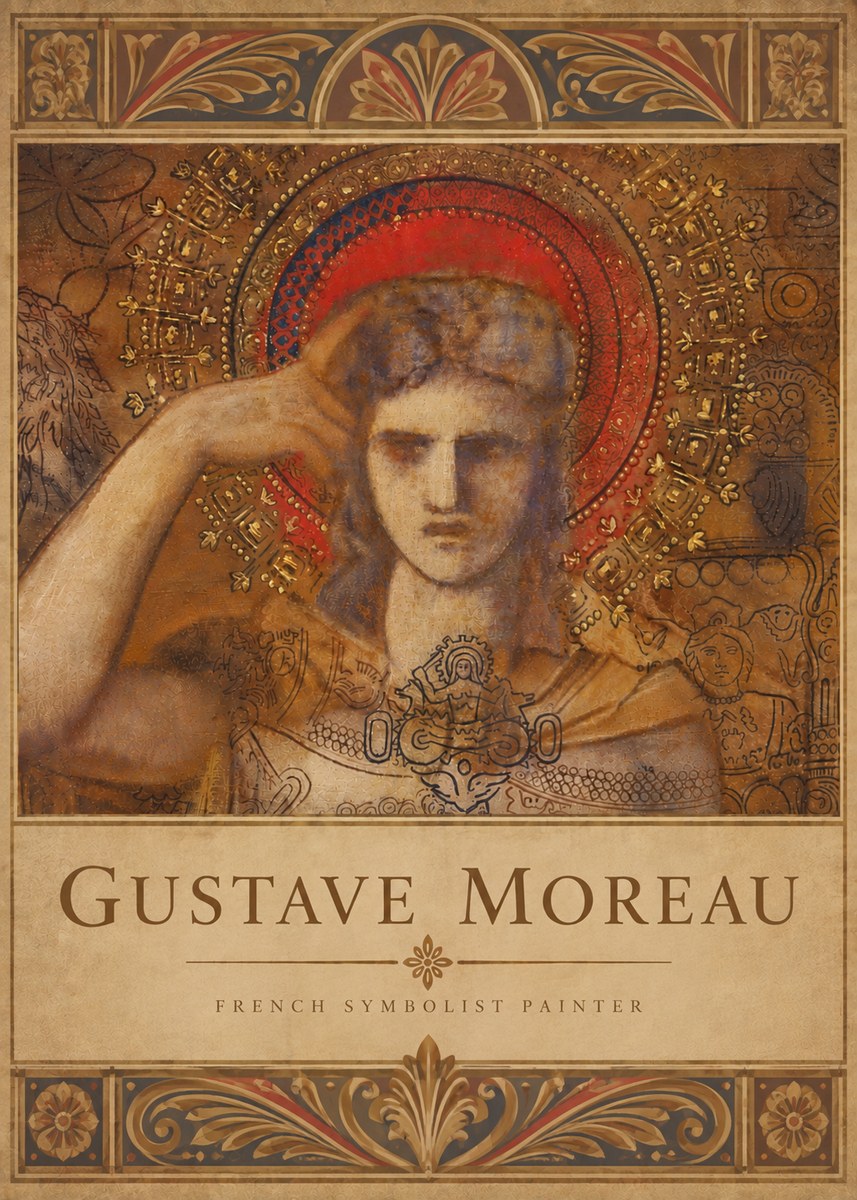 Gustave Moreau L'apparition II No6 - Poszter