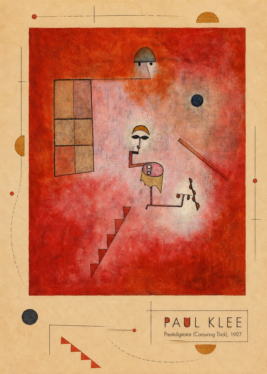 Paul Klee Prestidigitator (Conjuring Trick), 1927 No5 - Poszter