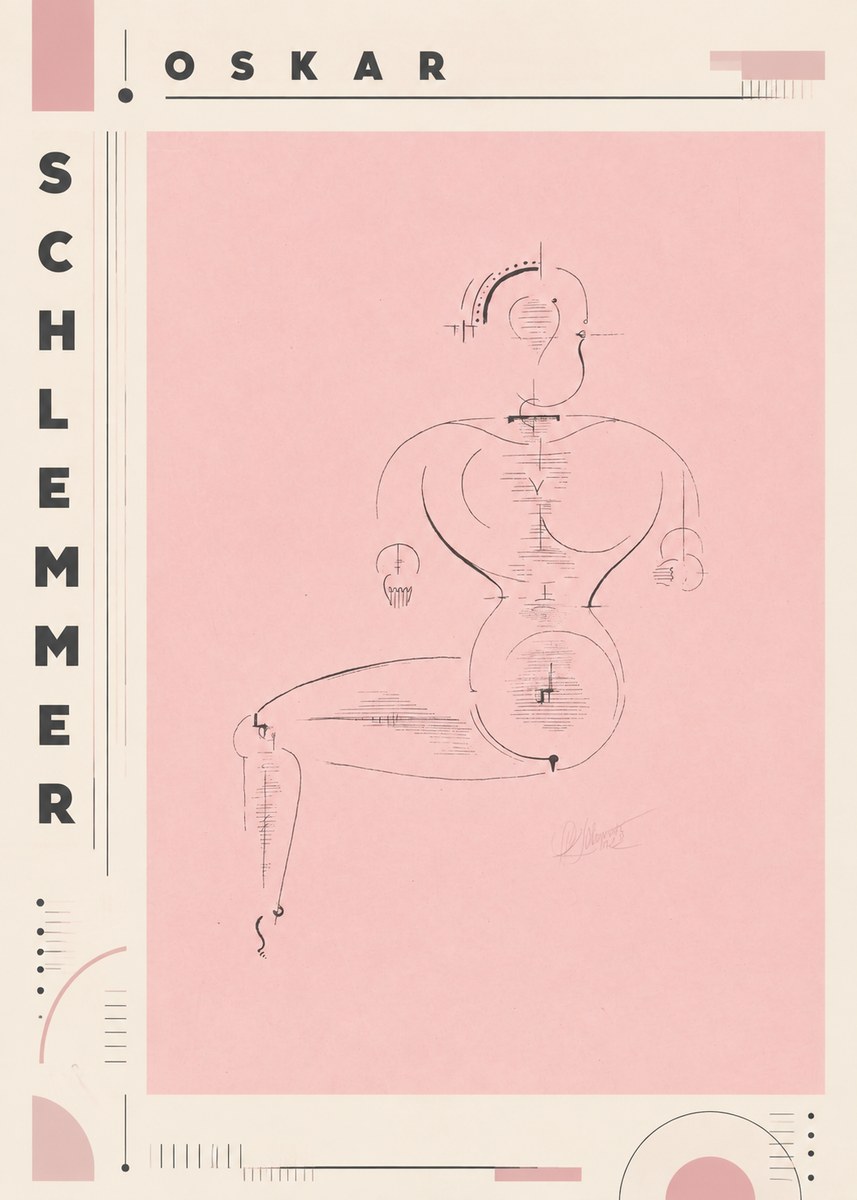 Oskar Schlemmer Figur L 1 No6 - Poszter
