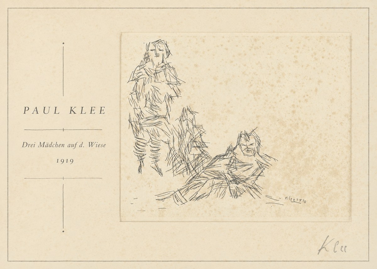Paul Klee Drei Mädchen Auf D. Wiese No1 - Poszter