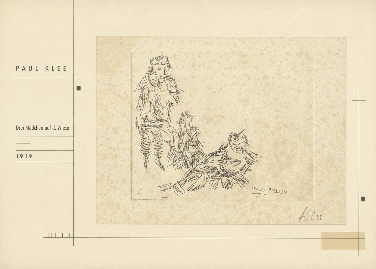 Paul Klee Drei Mädchen Auf D. Wiese No2 - Poszter