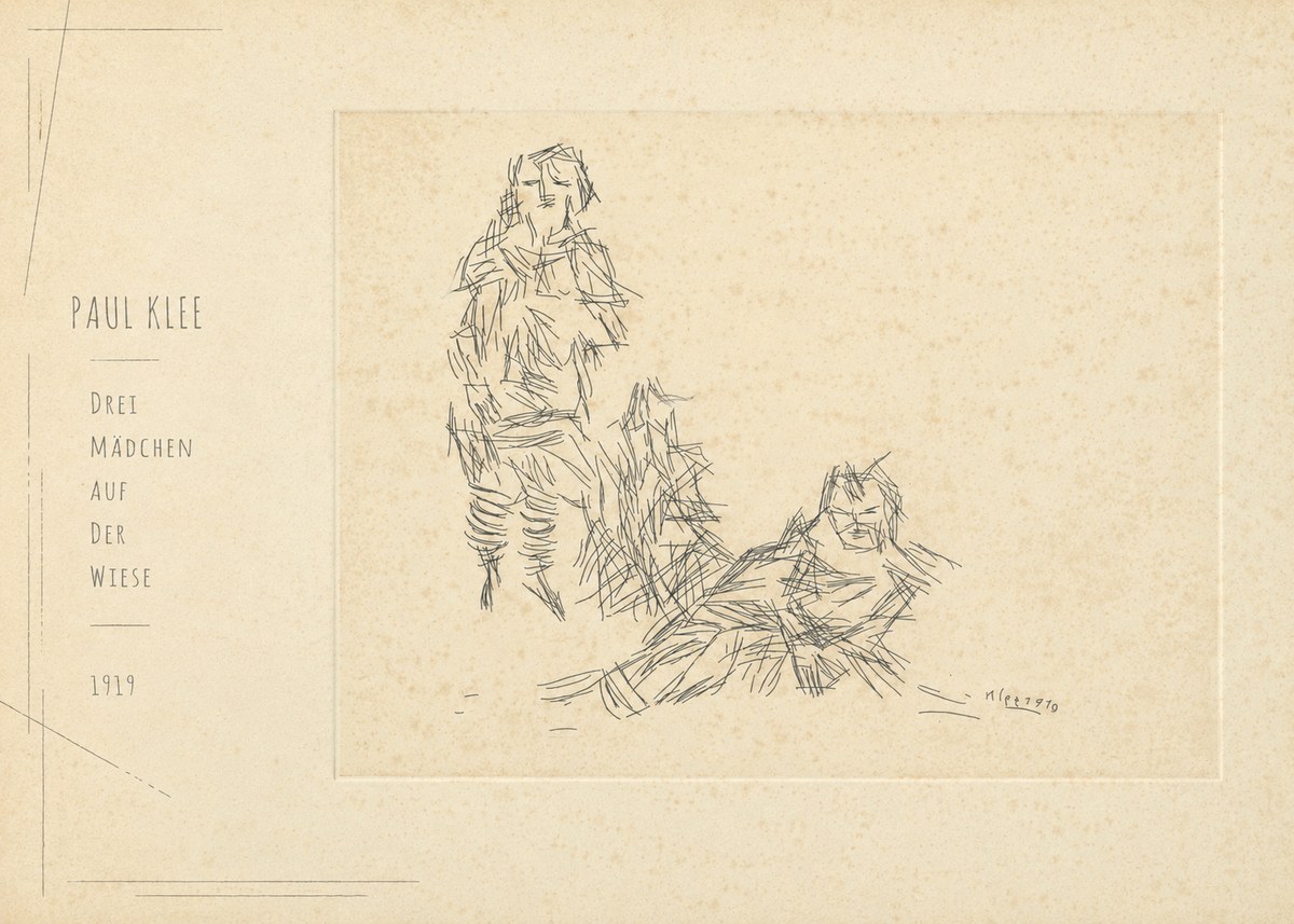 Paul Klee Drei Mädchen Auf D. Wiese No5 - Poszter