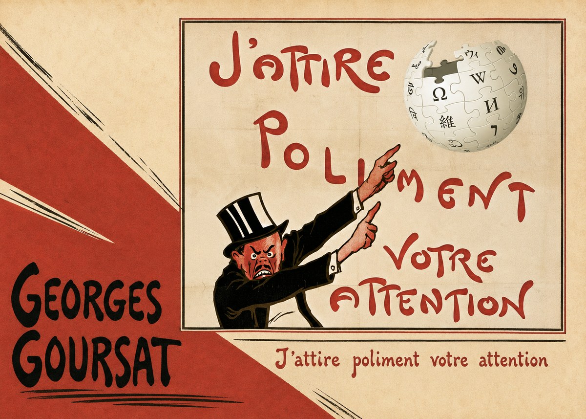 Georges Goursat J'attire Poliment Votre Attention No3 - Poszter
