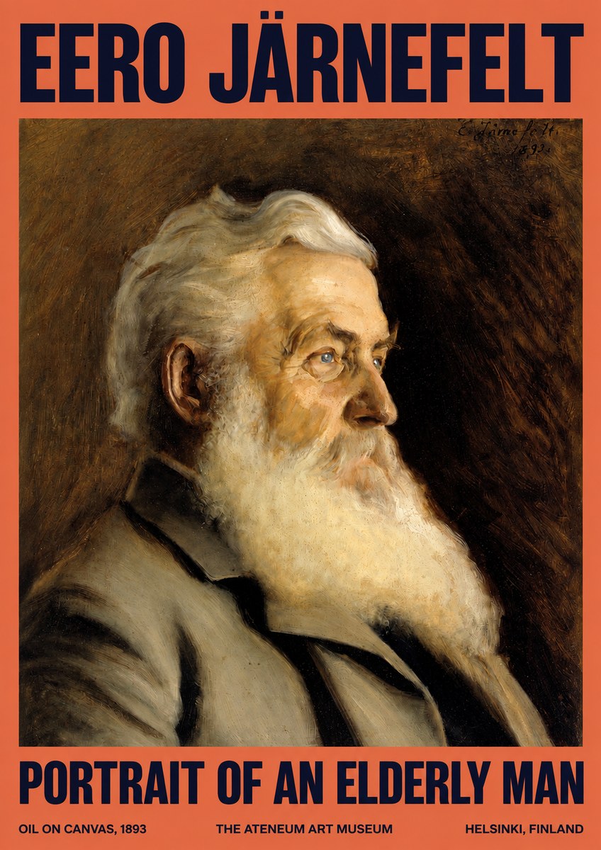 Eero Järnefelt Portrait of an Elderly Man No2 - Poszter