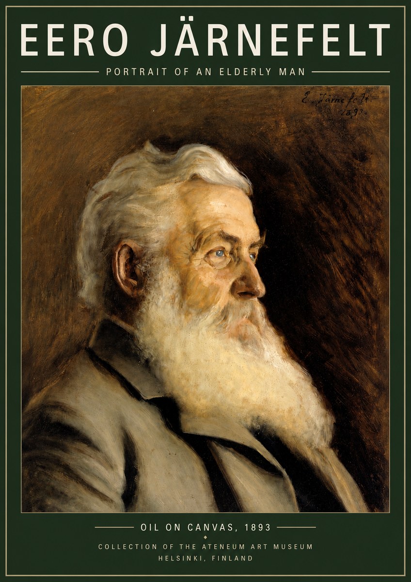 Eero Järnefelt Portrait of an Elderly Man No3 - Poszter