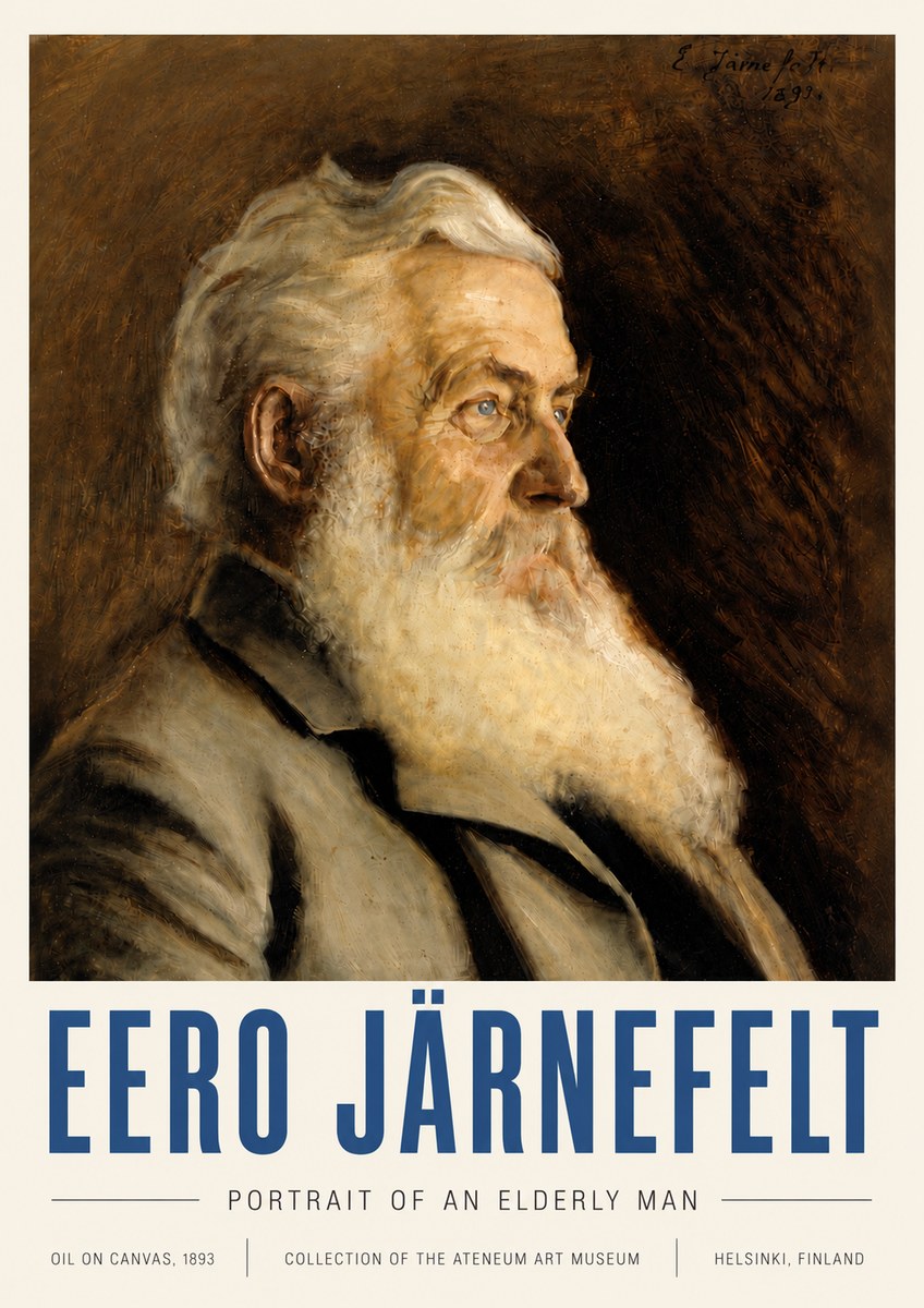 Eero Järnefelt Portrait of an Elderly Man No6 - Poszter