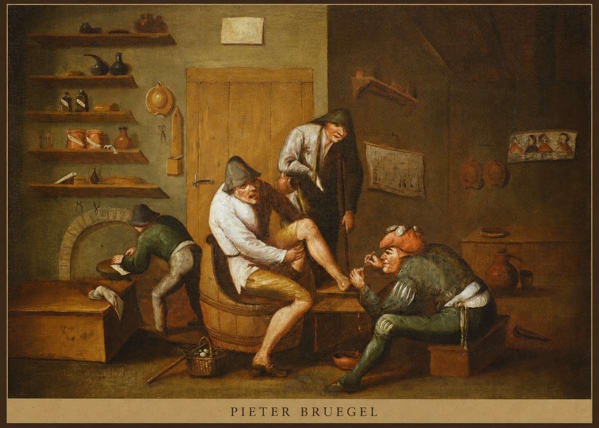 Pieter Bruegel The Foot Operation No5 - Poszter