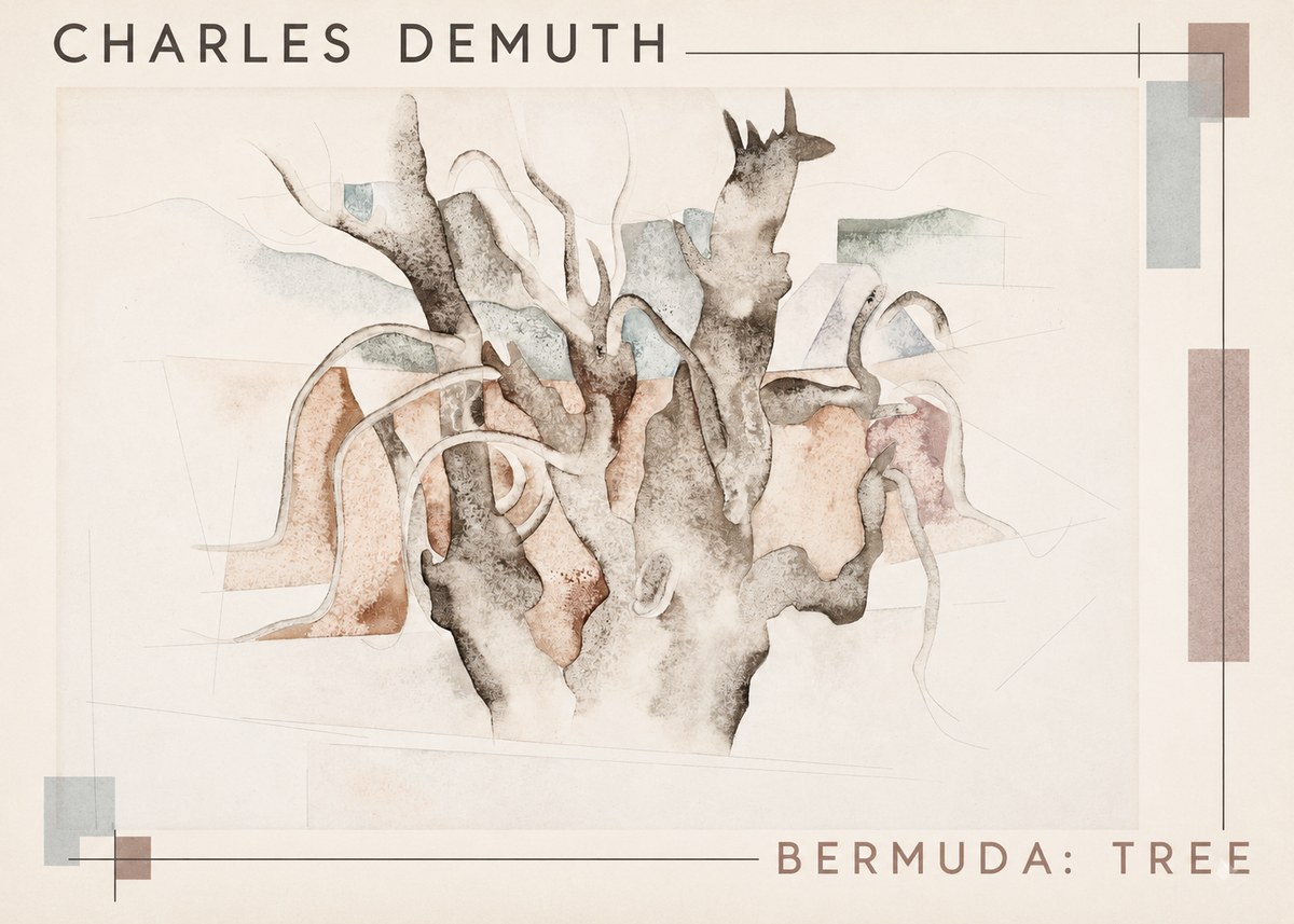 Charles Demuth Bermuda: Tree No2 - Poszter