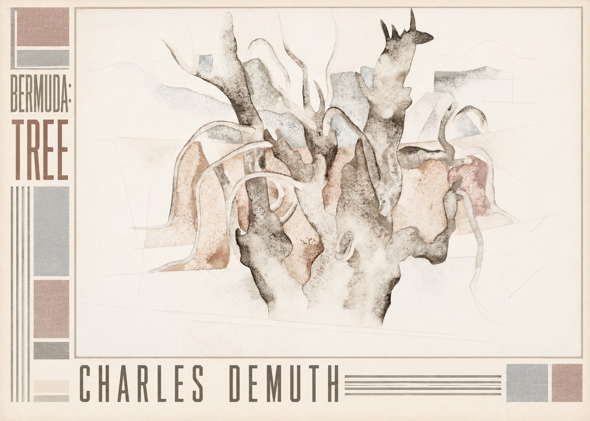 Charles Demuth Bermuda: Tree No5 - Poszter