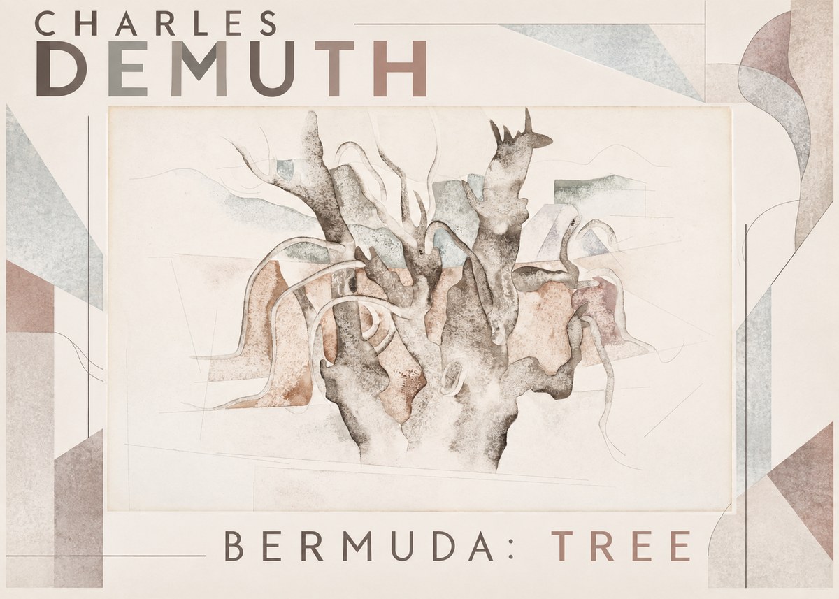 Charles Demuth Bermuda: Tree No6 - Poszter