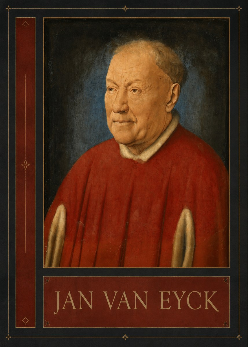 Jan van Eyck Portrait of a Man III No2 - Poszter
