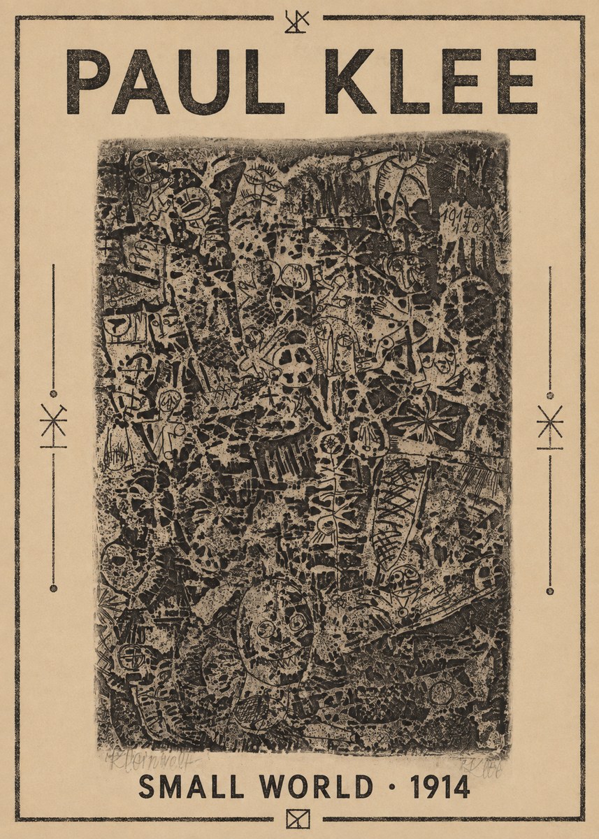 Paul Klee Small World No1 - Poszter
