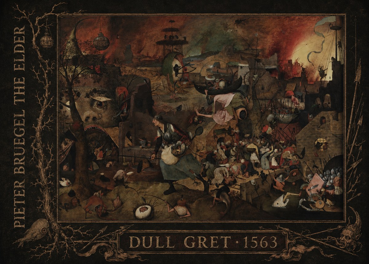 Pieter Bruegel Dull Gret III No2 - Poszter