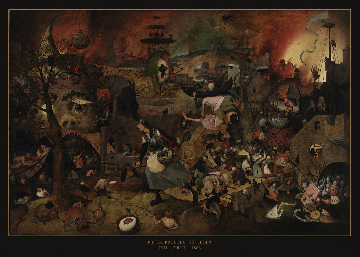 Pieter Bruegel Dull Gret III No6 - Poszter