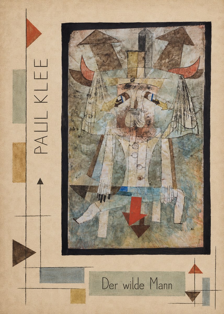 Paul Klee Der Wilde Mann No2 - Poszter