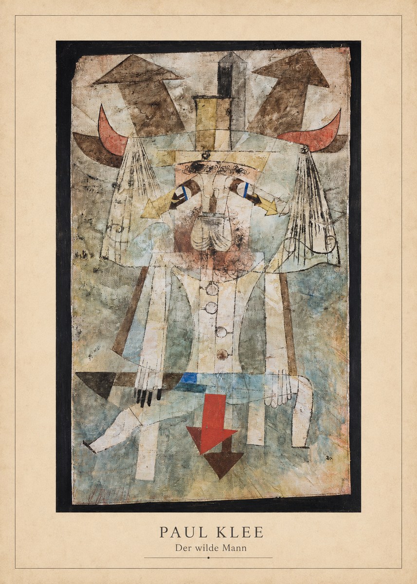 Paul Klee Der Wilde Mann No3 - Poszter