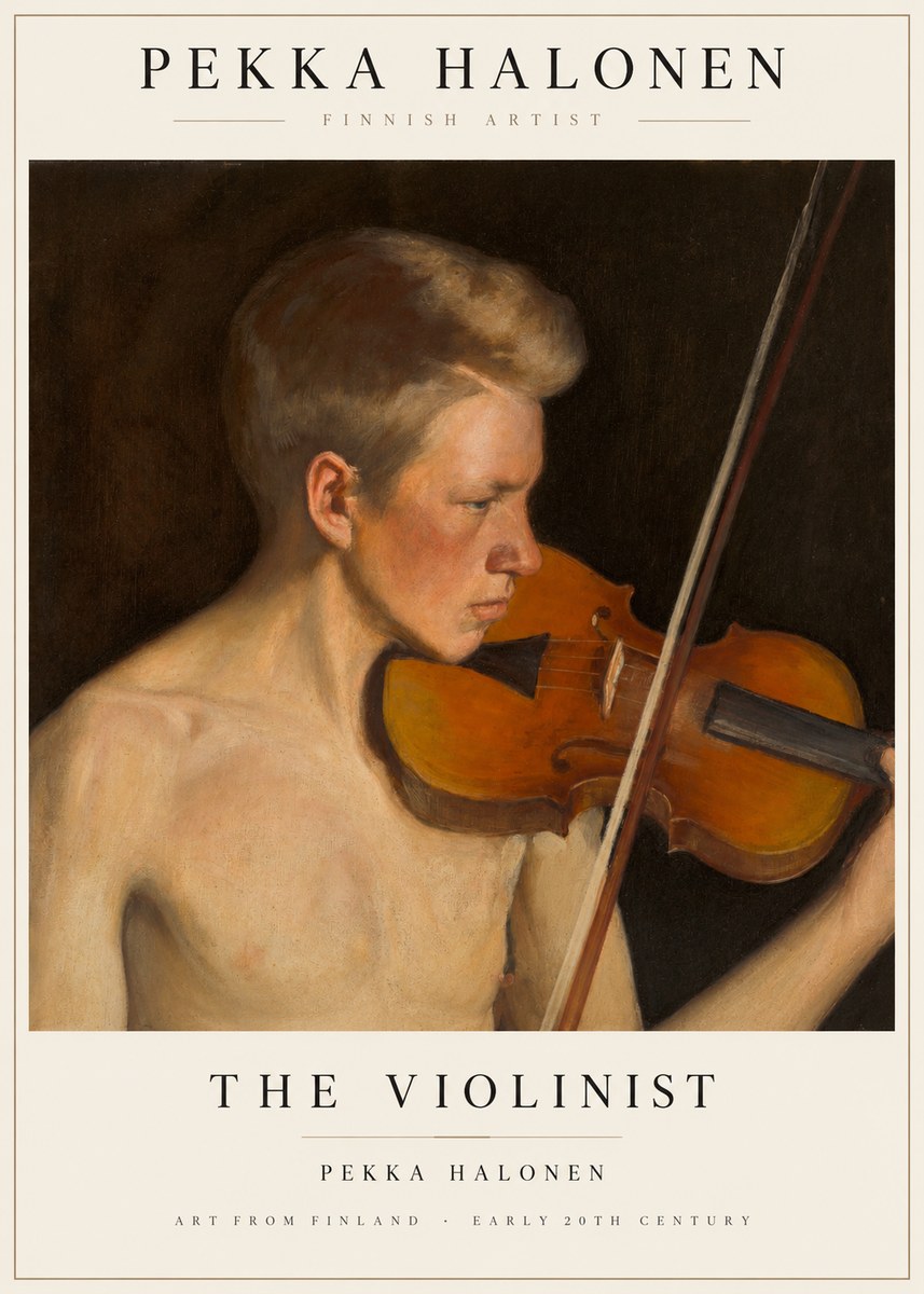 Pekka Halonen The Violinist No1 - Poszter