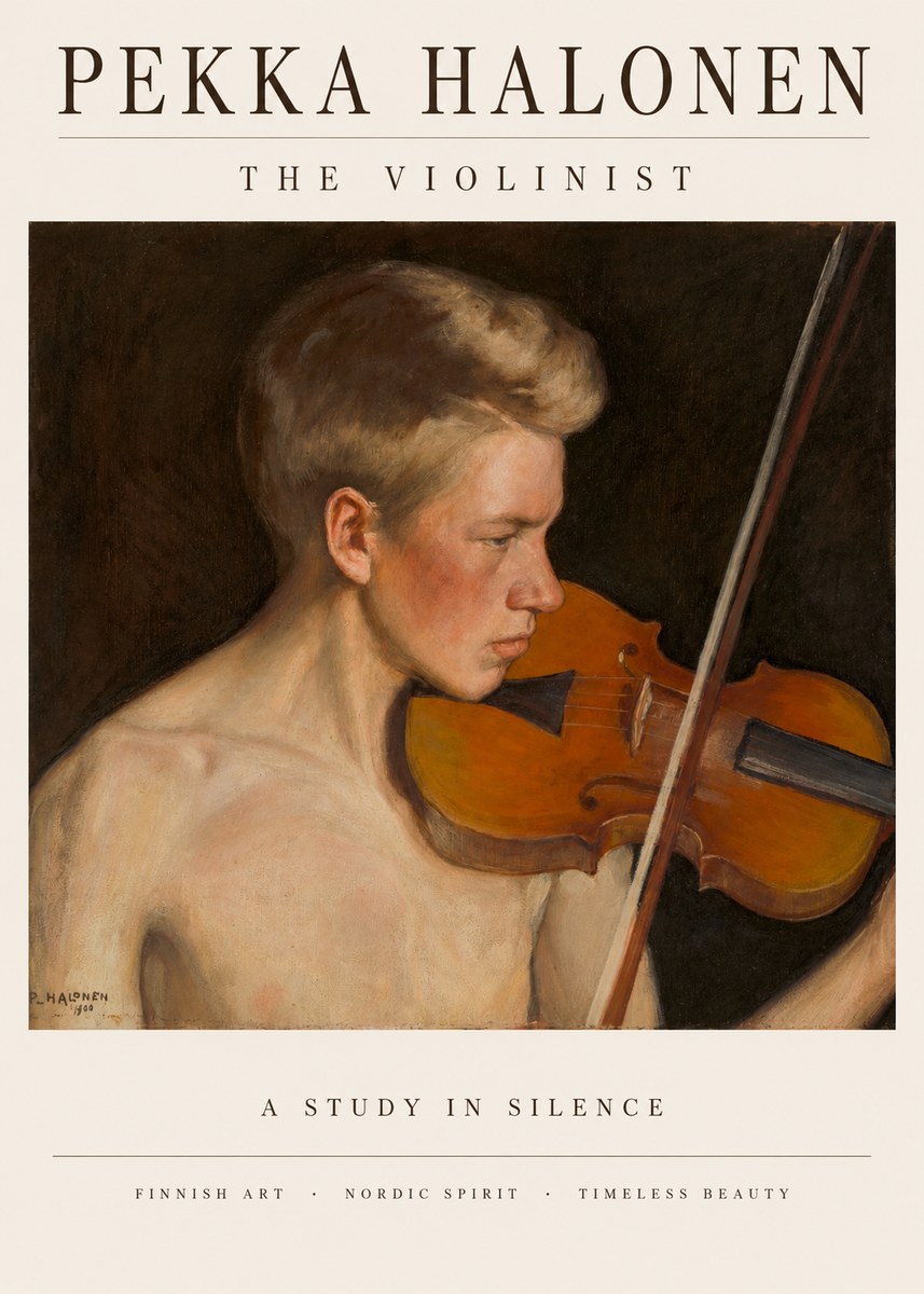 Pekka Halonen The Violinist No2 - Poszter