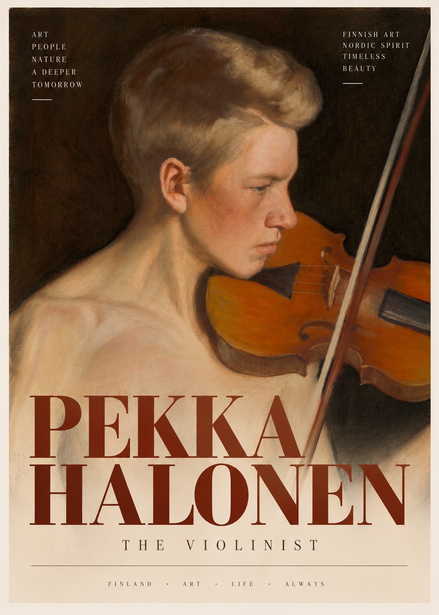 Pekka Halonen The Violinist No4 - Poszter