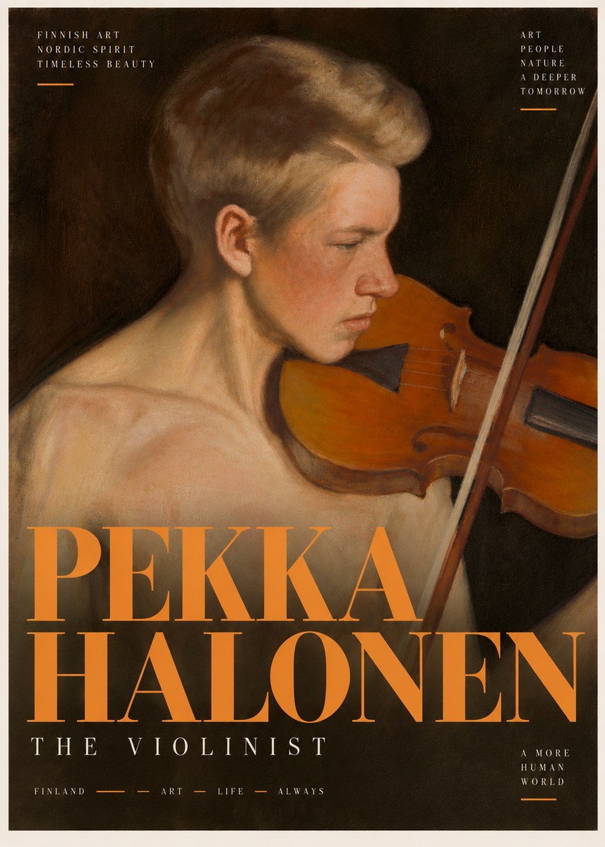 Pekka Halonen The Violinist No6 - Poszter