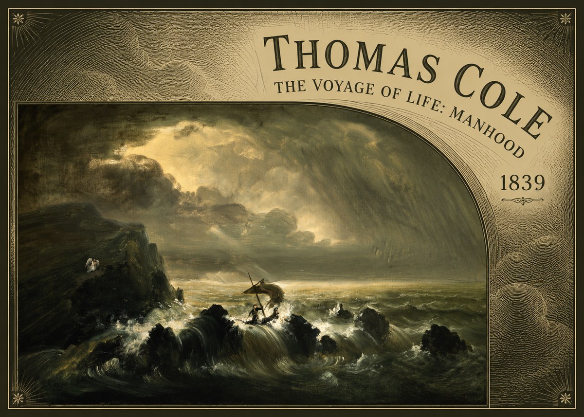 Thomas Cole The Voyage of Life: Manhood IV No5 - Poszter