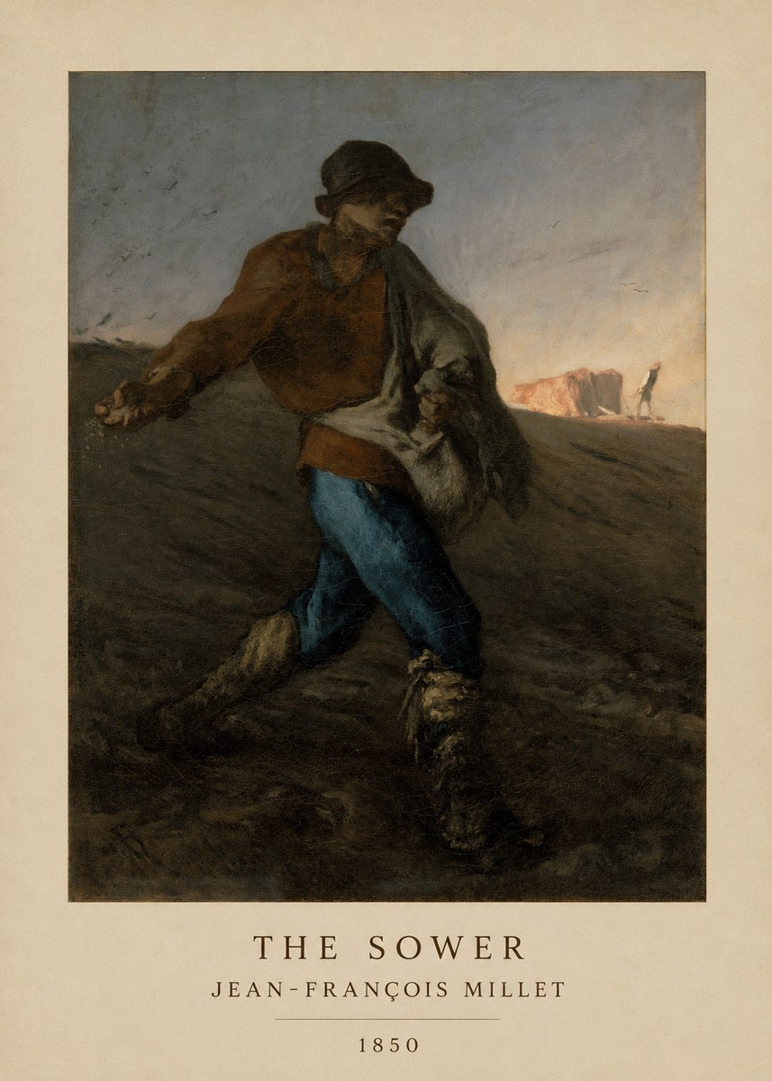 Jean-François Millet The Sower II No6 - Poszter