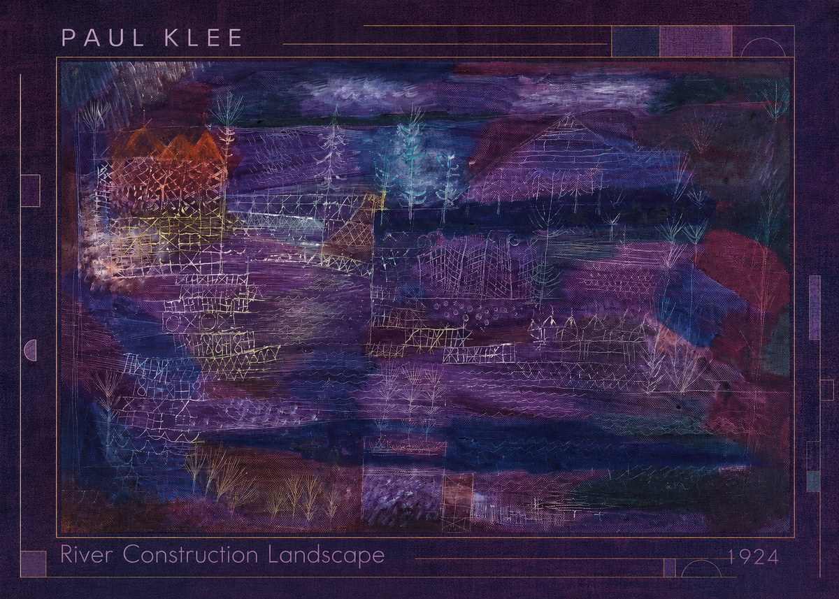 Paul Klee River Construction Landscape No1 - Poszter