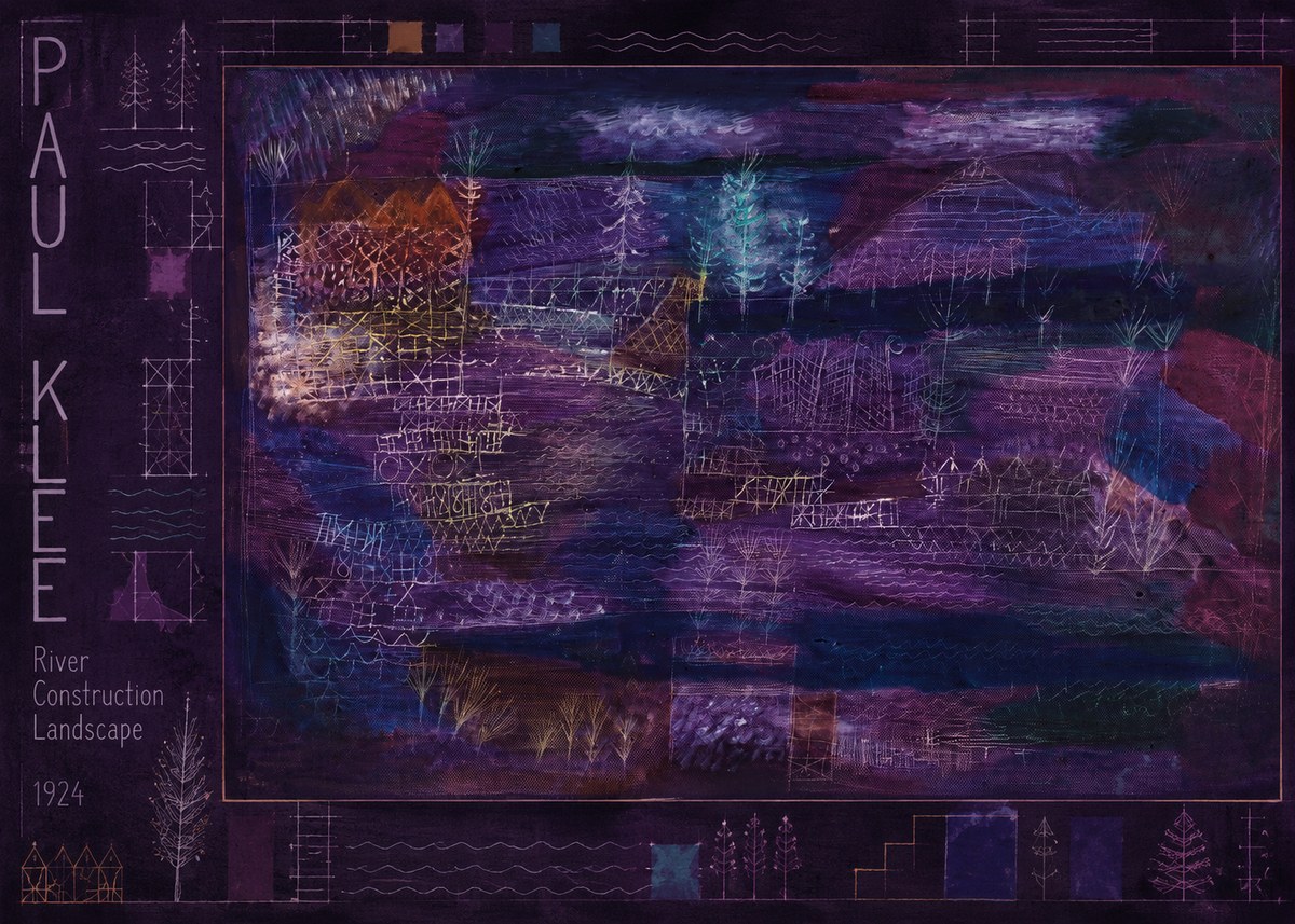 Paul Klee River Construction Landscape No3 - Poszter
