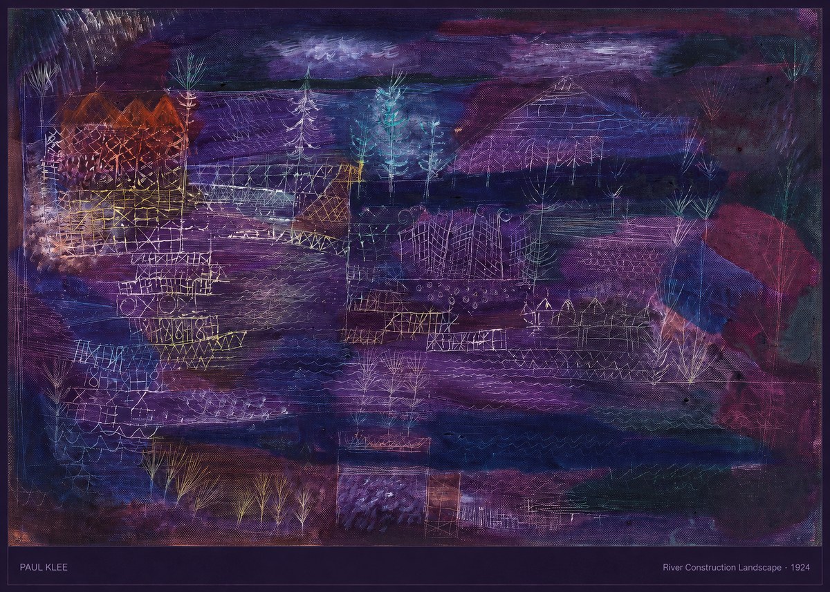 Paul Klee River Construction Landscape No5 - Poszter