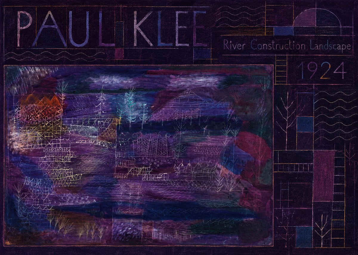 Paul Klee River Construction Landscape No6 - Poszter