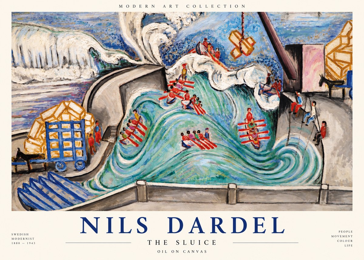 Nils Dardel The Sluice No1 - Poszter