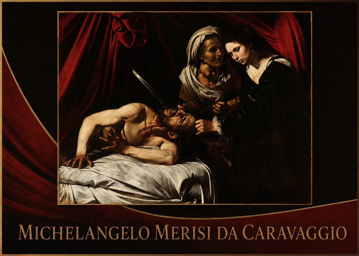 Michelangelo Merisi da Caravaggio Judith Beheading Holofernes III No2 - Poszter