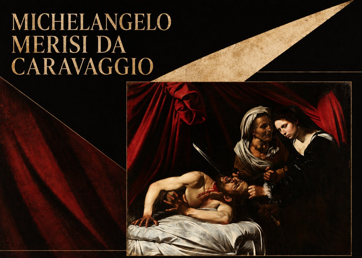 Michelangelo Merisi da Caravaggio Judith Beheading Holofernes III No6 - Poszter