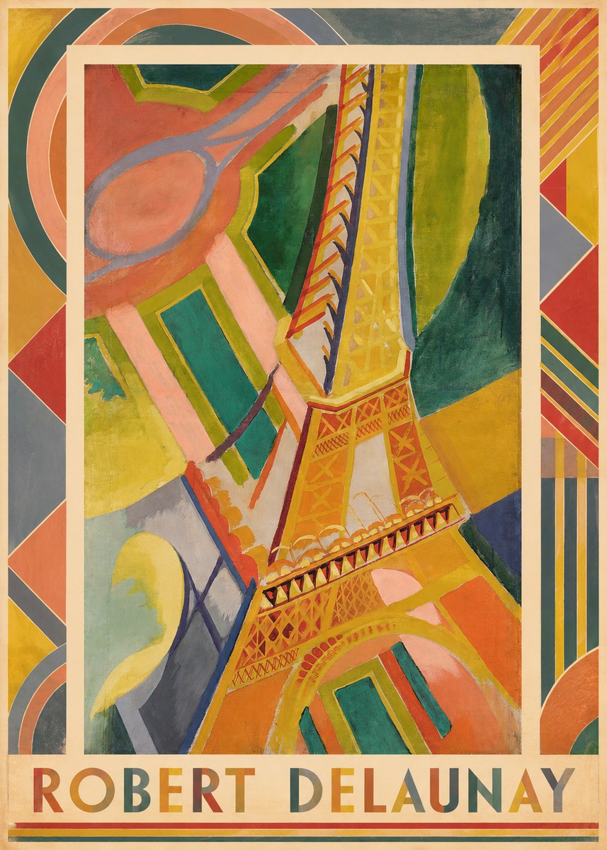 Robert Delaunay The Eiffel Tower No2 - Poszter