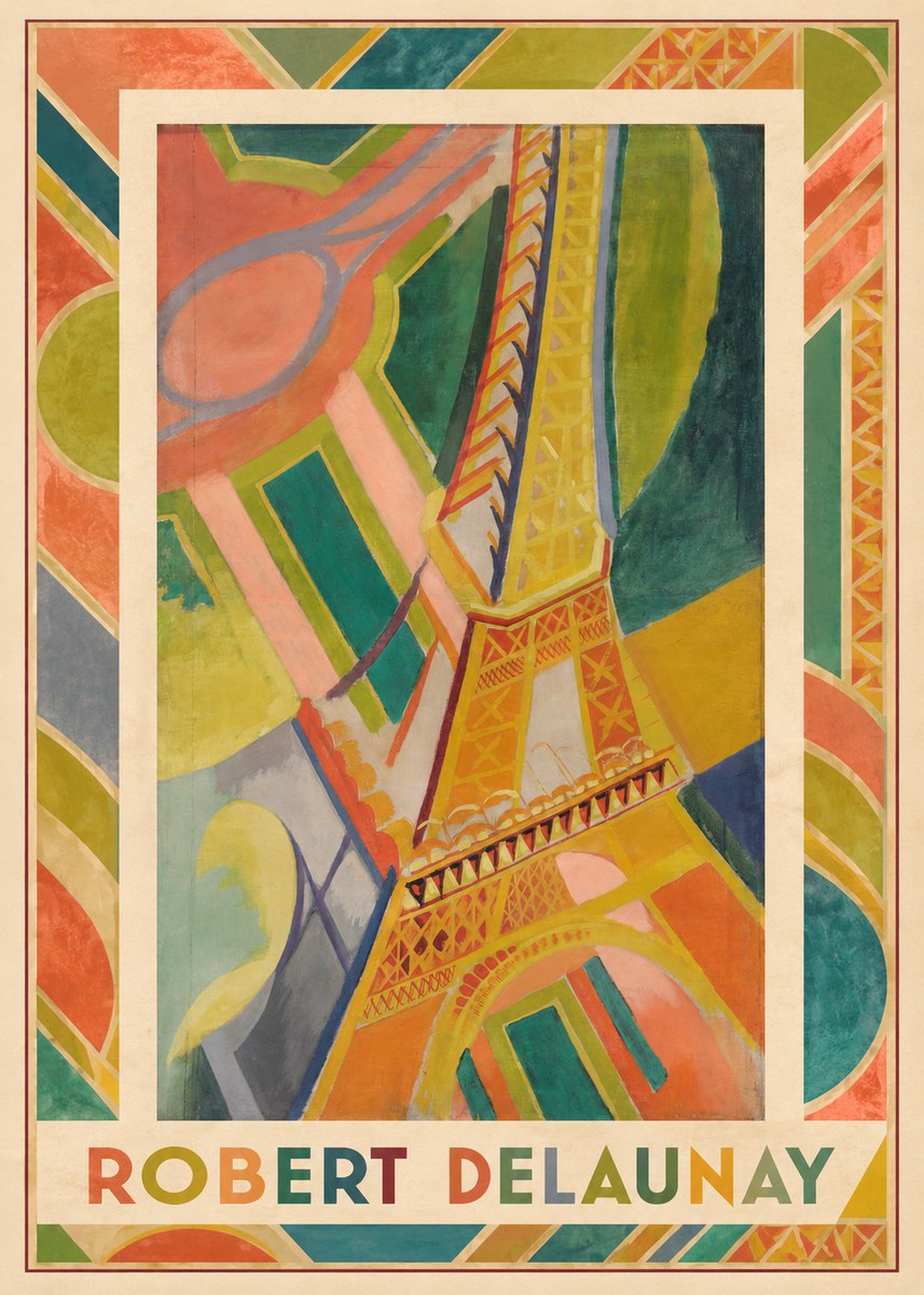Robert Delaunay The Eiffel Tower No3 - Poszter