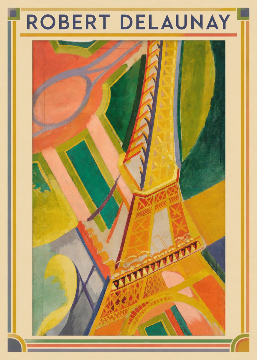 Robert Delaunay The Eiffel Tower No5 - Poszter
