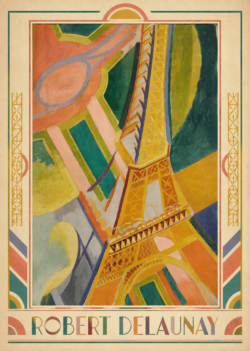 Robert Delaunay The Eiffel Tower No6 - Poszter
