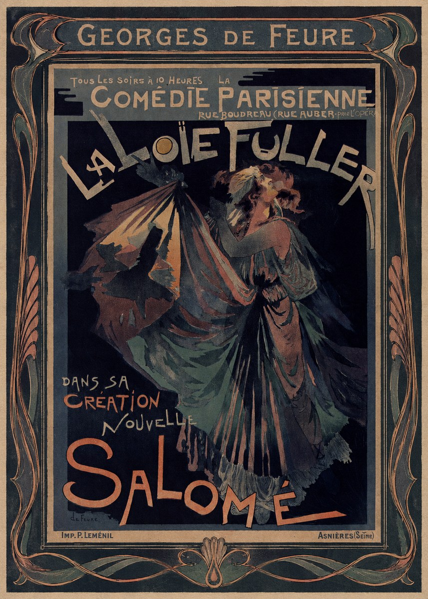 Georges de Feure La Loïe Fuller - Salomé III No1 - Poszter