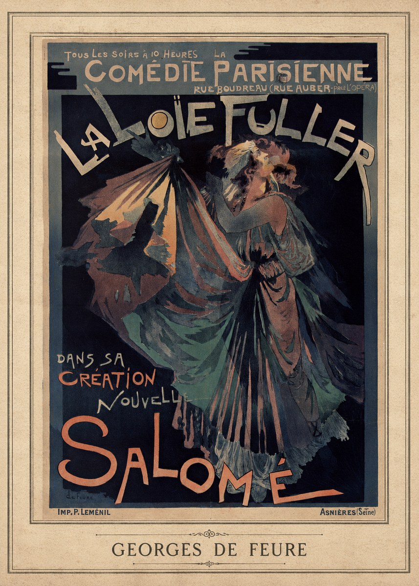 Georges de Feure La Loïe Fuller - Salomé III No3 - Poszter