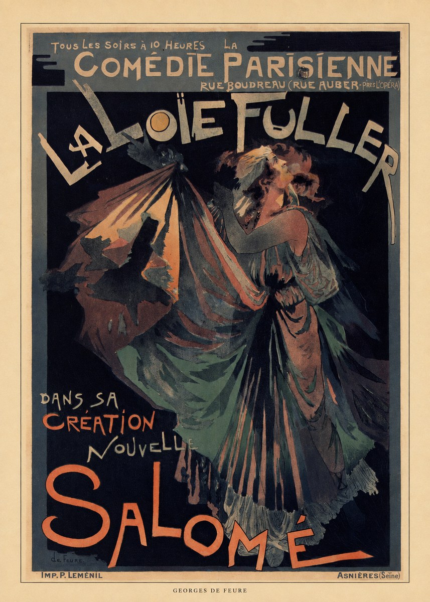 Georges de Feure La Loïe Fuller - Salomé III No6 - Poszter